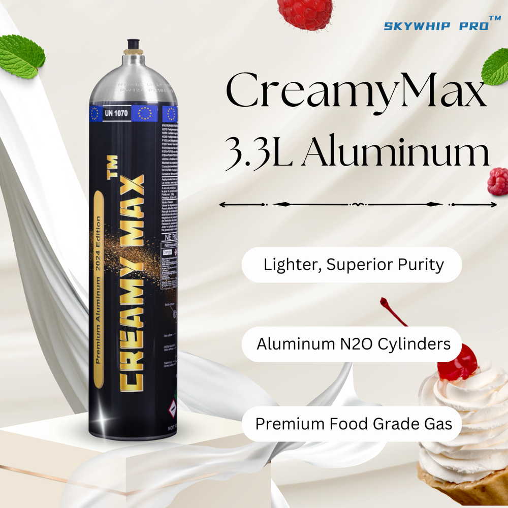 Aluminum Creamy Max 3.3L Cream Chargers