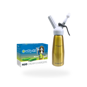 Value Combo - Whip-it Whipped Cream Chargers 8.2g N2O + 0.5L Whipper