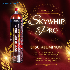 [FREE 1 BOX FLAVORED NOZZLE] 1 Tank Skywhip Aluminum 3.3L + 1 Tank Skywhip Aluminum 640g Cream Chargers N2O