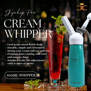 Value Combo - Whip-it Whipped Cream Chargers 8.2g N2O + 0.5L Whipper