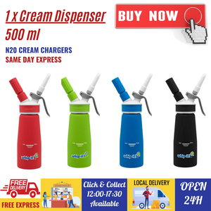 1 whip-it 500ml cream whipper