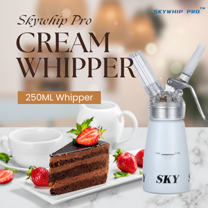 Value Combo - Whip-it Whipped Cream Chargers 8.2g N2O + 0.25L Whipper White