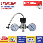 Skywhip Pro Cream Chargers Pressure Regulator and Adaptor - Free Hose