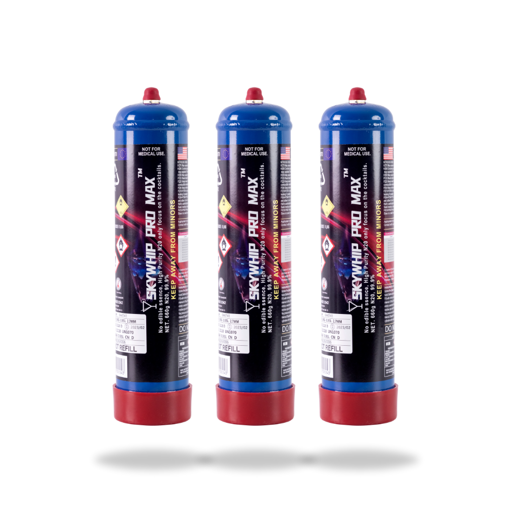 PM - Skywhip Pro Max 660g Cream Chargers N2O + Nozzles