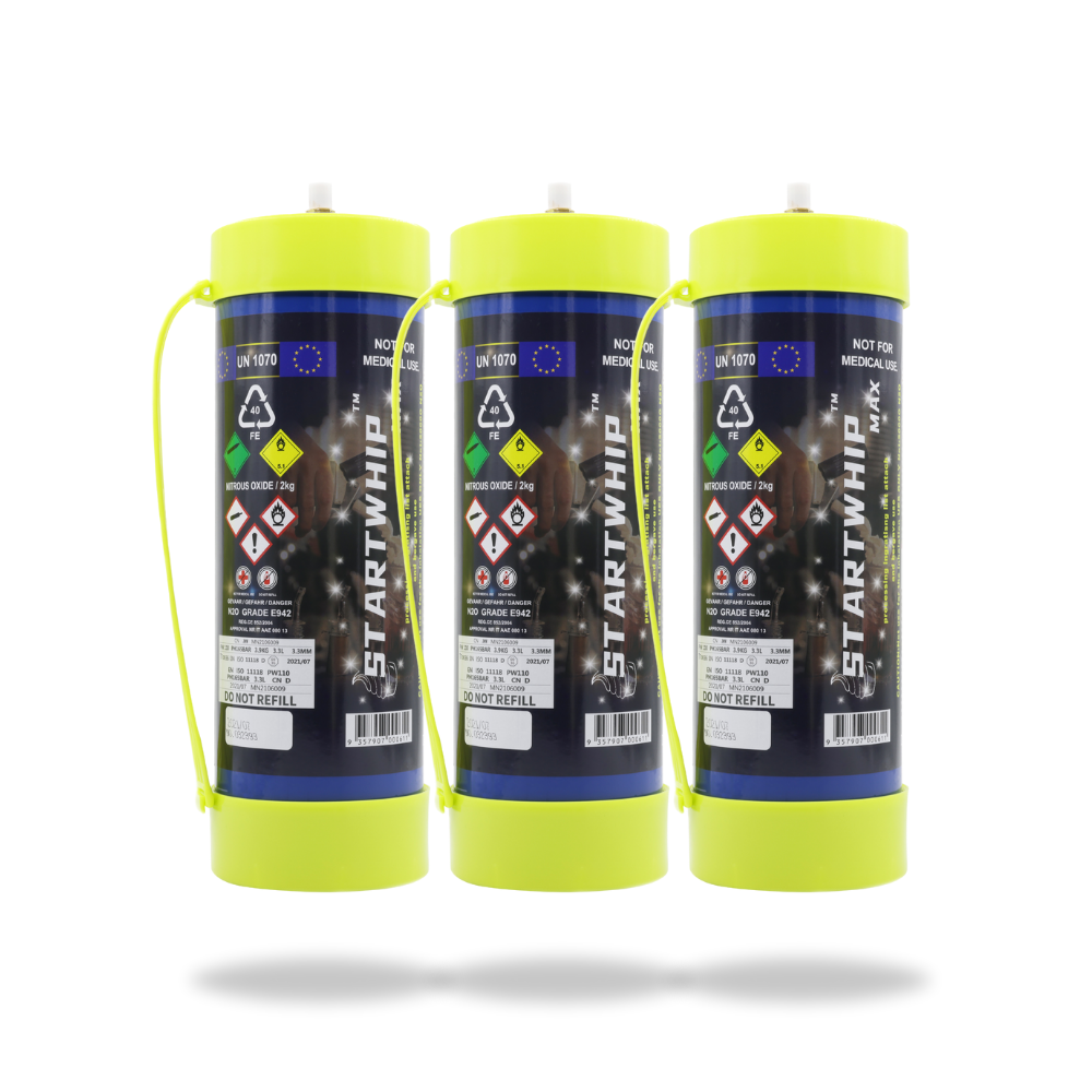 ML - Startwhip Max 3.3L XL Cream Chargers N2O + Nozzles