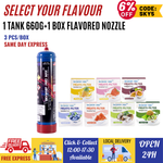 [SELECT YOUR FLAVOUR] 1 Pack Skywhip 660g Cream Chargers N2O + 1 Box Flavored Nozzle