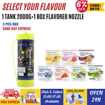 [SELECT YOUR FLAVOUR] 1 Pack Startwhip Max 3.3L XL Cream Chargers N2O + 1 Box Flavored Nozzle