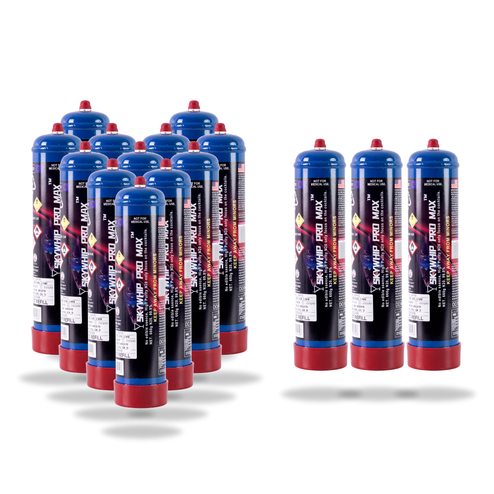 PM - Skywhip Pro Max 660g Cream Chargers N2O + Nozzles