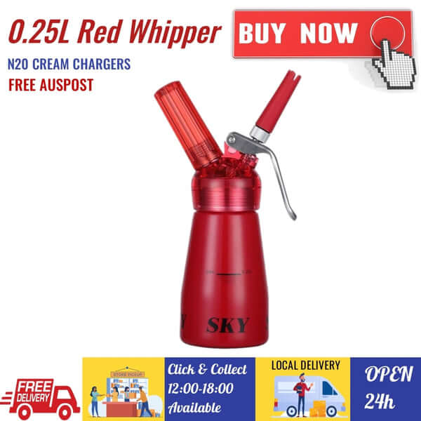 Cream Chargers Red Whip It Cream Charger Dispenser